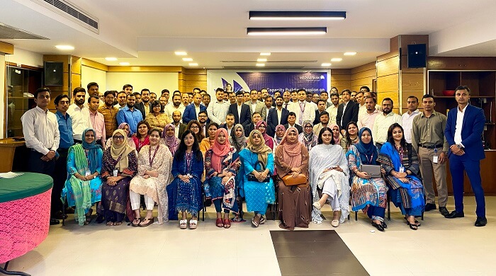 মেঘনা ব্যাংক এর চট্রগ্রাম অঞ্চলের কর্মকর্তাদের নিয়ে দিনব্যাপি এএমএল/সিএফটি প্রশিক্ষণ কর্মশালা