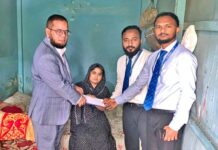 সিলেট জেলার সদর এলাকার বাসিন্দা মোছাঃ ফাহমিদা আক্তার-এর চিকিৎসার জন্য আর্থিক সহায়তা প্রদান করল শাহ্জালাল ইসলামী ব্যাংক পিএলসি