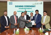 আল আরাফাহ ইসলামী ব্যাংক এর সঙ্গে সানলাইফ ইন্স্যুরেন্স কোম্পানির চুক্তি স্বাক্ষর