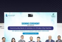 কমিউনিটি ব্যাংক ও হলিডে ইন ঢাকার মধ্যে কৌশলগত অংশীদারিত্ব চুক্তি স্বাক্ষর