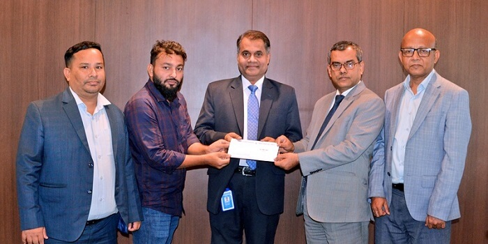 শাহ্জালাল ইসলামী ব্যাংক পিএলসি. ব্লাড ক্যান্সার রোগের চিকিৎসার জন্য আর্থিক সহায়তা প্রদান করল
