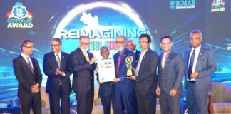 সোনালী ব্যাংক ১৫তম আইসিএমএবি বেস্ট করপোরেট গোল্ড অ্যাওয়ার্ড পেল