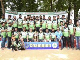 রাজশাহী ব্যাংকার্স ক্লাব ক্রিকেট টুর্নামেন্টের হ্যাট্রিক চ্যাম্পিয়ন এনআরবিসি ব্যাংক