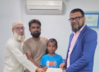 ব্লাড ক্যান্সার রোগীর চিকিৎসায় শাহ্জালাল ইসলামী ব্যাংক ফাউন্ডেশনের ১০ লক্ষ টাকার অনুদান