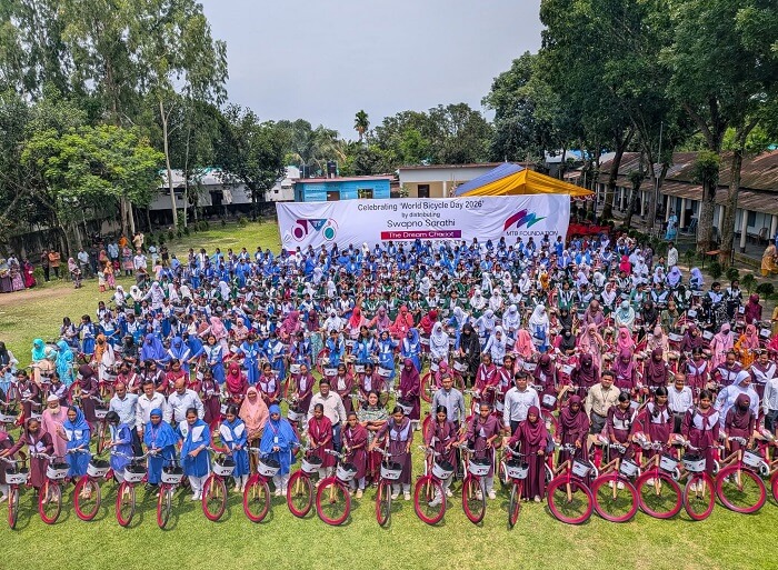 বিশ্ব সাইকেল দিবস ২০২৬ উদযাপনে দিনাজপুর জেলায় 'স্বপ্ন সারথি' সাইকেল বিতরণ করলো এমটিবি ফাউন্ডেশন