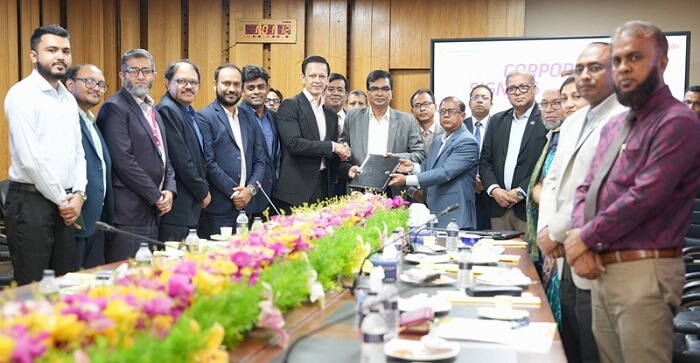 সোনালী ব্যাংক ও এক্সেনটেকের মধ্যে কর্পোরেট চুক্তি