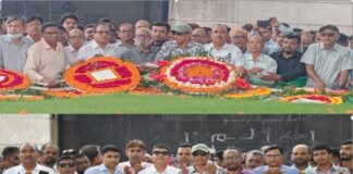বিএনপির প্রতিষ্ঠাবার্ষিকীতে কৃষি ব্যাংক সিবিএর পুষ্পস্তবক অর্পণ ও মোনাজাত
