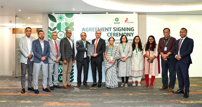 City Bank-Oxfam চা-বাগান জনগোষ্ঠীর জন্য জলবায়ু-সহনশীল ‘ওয়াশ’ সুবিধা উন্নয়নে অক্সফামের সাথে কাজ করবে সিটি ব্যাংক