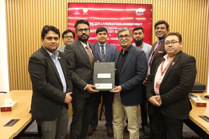 এমটিবি প্রিভিলেজ গ্রাহকদের বিশেষ স্বাস্থ্যসেবা নিশ্চিতে কন্টিনেন্টাল হসপিটালের সঙ্গে সমঝোতা স্মারক স্বাক্ষর
