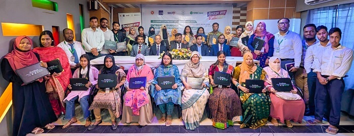 NRBC Sicip Closing Kishoreganj বাংলাদেশ ব্যাংক ও এনআরবিসি ব্যাংকের আয়োজনে প্রশিক্ষণ পেলেন কিশোরগঞ্জের উদ্যোক্তারা